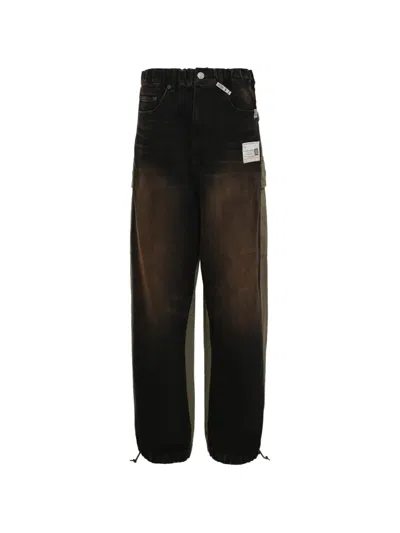 Miharayasuhiro Elasticated-waistband Cargo Pants In Black