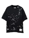 Miharayasuhiro Embellished Distressed T-shirt In Black