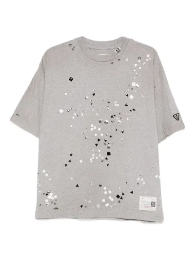 Miharayasuhiro Embellished Distressed T-shirt In Multi
