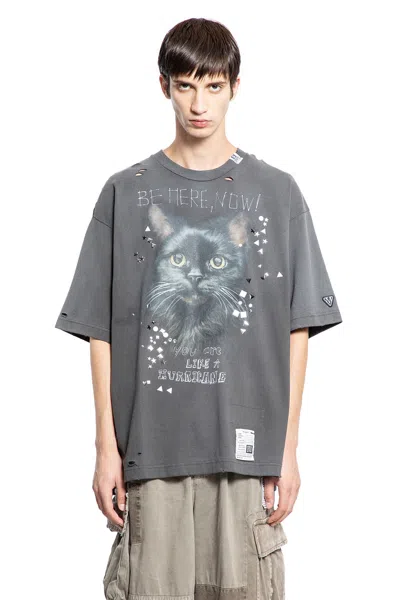 MIHARAYASUHIRO EMBELLISHED DISTRESSED TEE