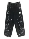 Miharayasuhiro Embellished Drawstring Track Pants In Black