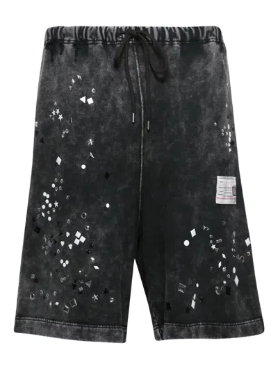 Miharayasuhiro Embellished Shorts In Black