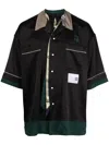 Miharayasuhiro Lettering Oversized Shirt In Black