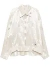 Miharayasuhiro Long Sleeve Casual Jacket In White