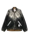 Miharayasuhiro Embroidered Contrast Sleeve Bomber Jacket In Multi