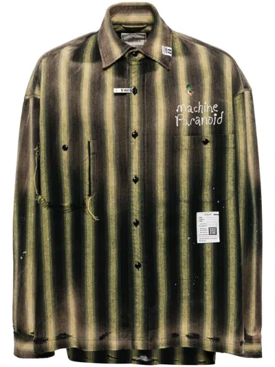 Miharayasuhiro Maison Mihara Yasuhiro Vintage Striped Distressed Shirt In Multi