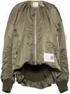 Miharayasuhiro Extra-long-sleeved Bomber Jacket In Green