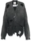 Miharayasuhiro Faded Cardigan In Black