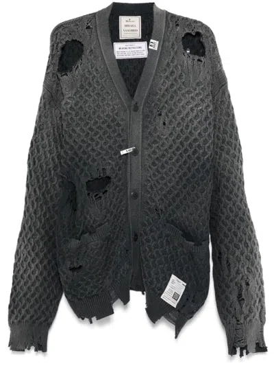 Miharayasuhiro Faded Cardigan In Multicolor