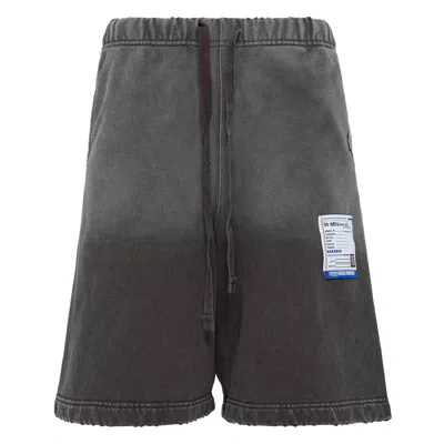 Miharayasuhiro French Terry Distressed Easy Shorts In Gray