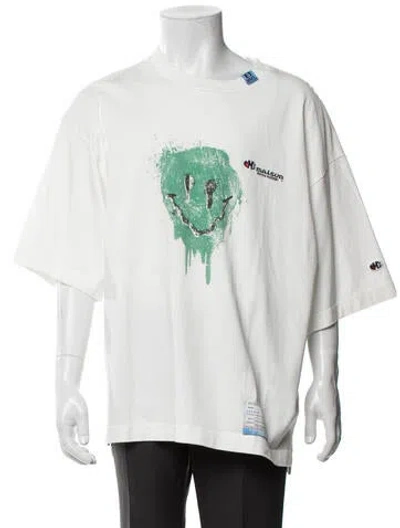 Pre-owned Miharayasuhiro Graphic Print Crew Neck T-shirt W/ Tags In White