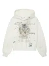 Miharayasuhiro Graphic-print Embellished Hoodie In Gray