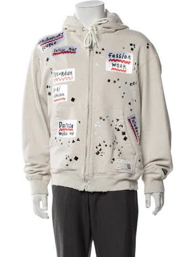 Pre-owned Miharayasuhiro Graphic Print Jacket W/ Tags In Neutrals