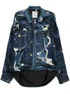 Miharayasuhiro Graphic-print Shirt Jacket In Blue
