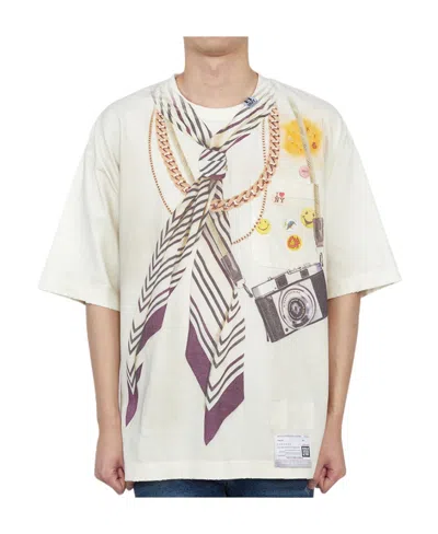 Miharayasuhiro Graphic-print Short-sleeve T-shirt In White