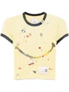 Miharayasuhiro Graphic Print T-shirt In Yellow