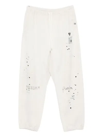 Miharayasuhiro Graphic-print Trousers In Neutral