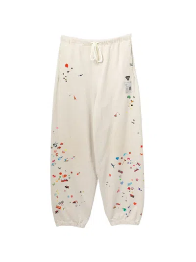 Miharayasuhiro Graphic-print Embellishment Trousers In Gold