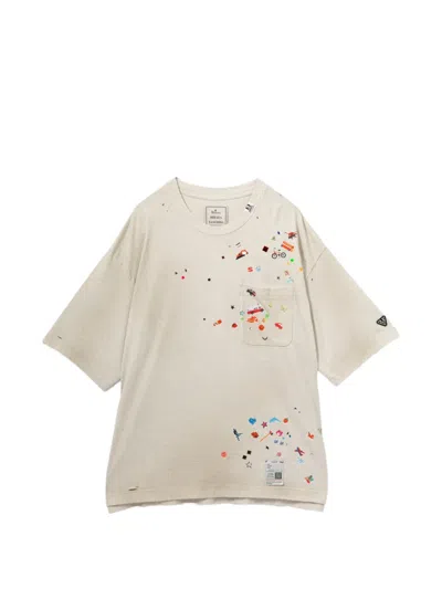 Miharayasuhiro Graphic-print Embellishment T-shirt In Gray