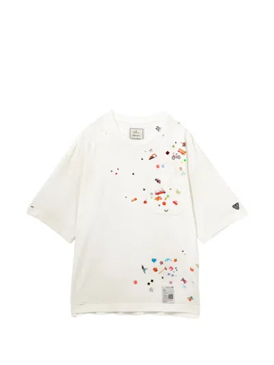 Miharayasuhiro Graphic-print Embellishment T-shirt In White