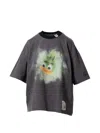 Miharayasuhiro 프린트 링거 티셔츠 In Gray