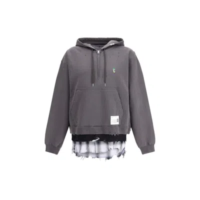 Miharayasuhiro Green Cotton Sweatshirt In Gray