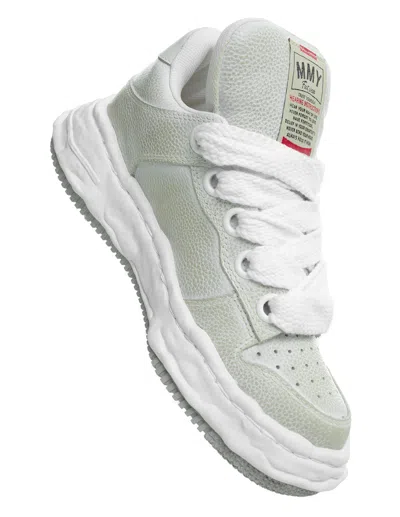 Miharayasuhiro Grey Leather Sneakers In Gray