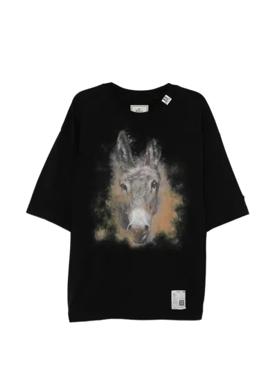 Miharayasuhiro Animal Graphic T-shirt In Black