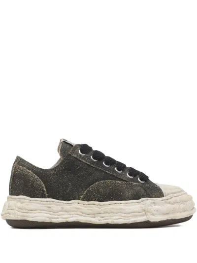 Miharayasuhiro Hank Lace-up Leather Sneakers In Black