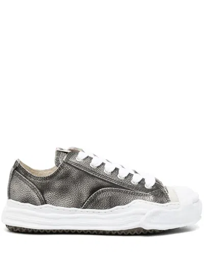 Miharayasuhiro Hank Leather Sneakers In Black
