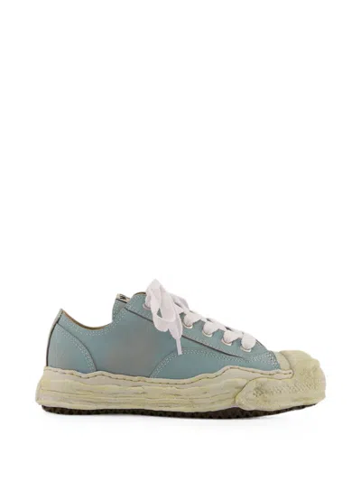 Miharayasuhiro Hank Leather Sneakers In Blue