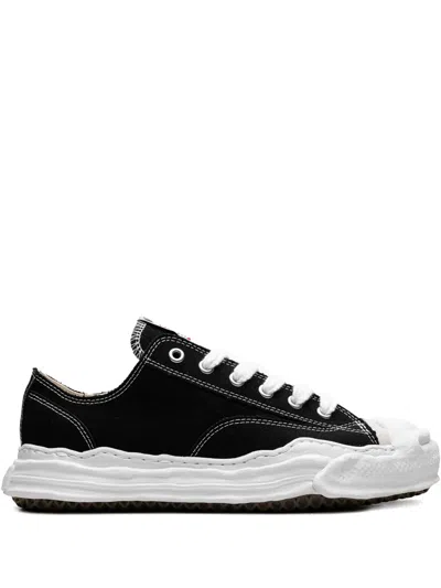 Miharayasuhiro Hank Og Sole Canvas Low "black/white" Sneakers