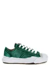 Miharayasuhiro Maison Mihara Yasuhiro Hank Low Brushed Shrink Leather Sneaker In Green