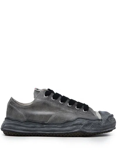 Miharayasuhiro Hank Vintage Lace-up Sneakers In Black