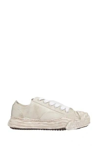 Miharayasuhiro Hank Vintage Leather Low-top Trainers In White