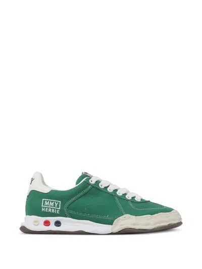 Miharayasuhiro Herbie Canvas Sneakers In Green