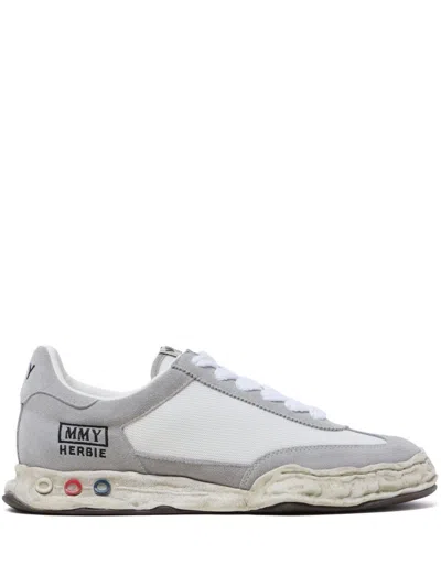 Miharayasuhiro Herbie Two-tone Panelled Sneakers In Grey