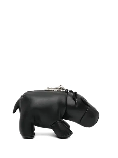 Miharayasuhiro Hippo Pendant Shoulder Bag In Black
