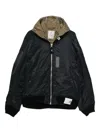 Miharayasuhiro Hooded Bomber Jacket In Black