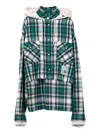 Miharayasuhiro Hooded Check Shirt In Multi
