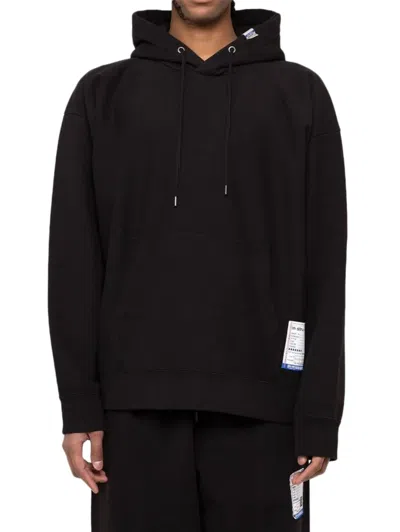 Miharayasuhiro Hooded French Terry Pullover In Black