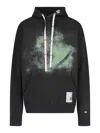 Miharayasuhiro Hooded Graphic Sweatshirt Kangaroo Pocket In Black