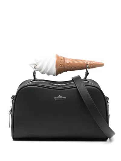 Miharayasuhiro Ice Cream Cone-handle Cross Body Bag In Schwarz