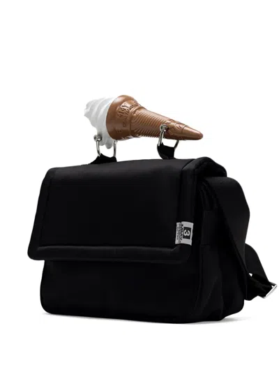 Miharayasuhiro Ice-cream-cone-handle Shoulder Bag In Black