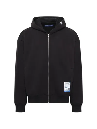 Miharayasuhiro Instrumental Heavy Weight Zip Hoodie In Black