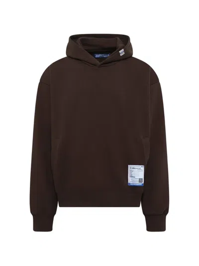 Miharayasuhiro Instrumental Logo-patch Hoodie In Brown
