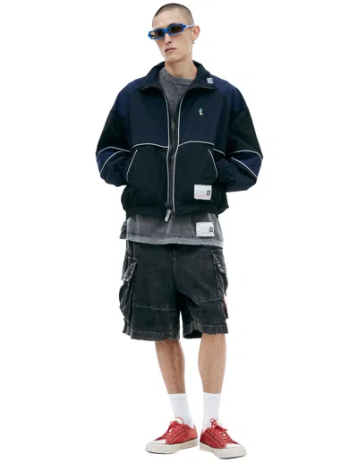 Miharayasuhiro Jacket With Contrasting Seams In Blue