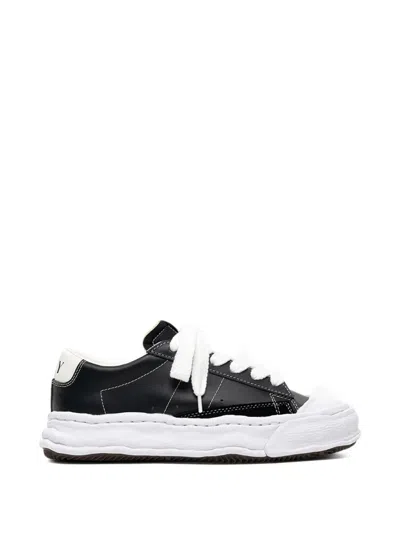 Miharayasuhiro Jackson Og Sole Leather Low-top Sneakers In Black