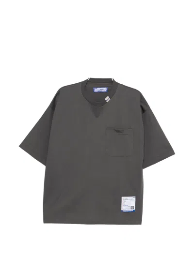 Miharayasuhiro Jersey Pocket T-shirt In Gray