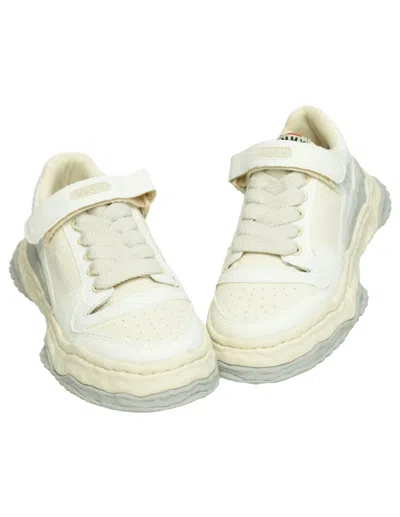 Miharayasuhiro Keith Og Sole Canvas Sneakers In White